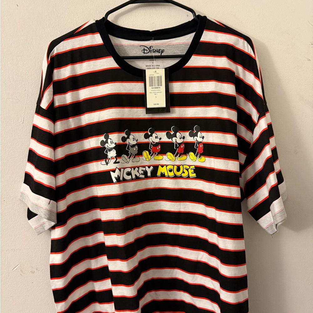 Disney Mickey Mouse Striped Tee